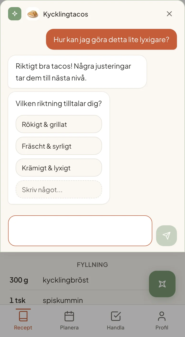 När receptet trilskas, fråga.