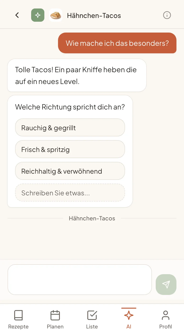 Wenn ein Rezept zickt, frag nach.
