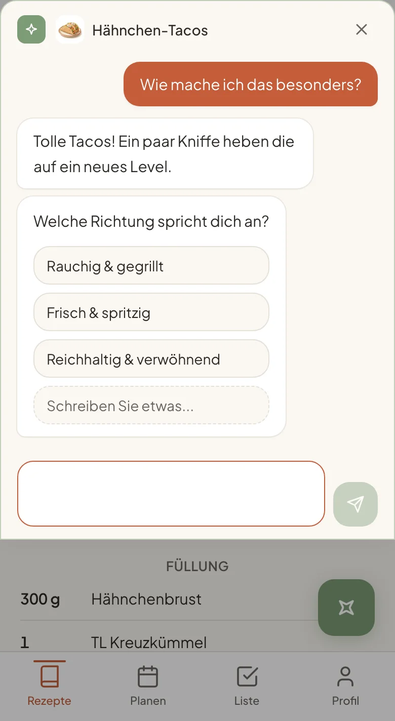 Wenn ein Rezept zickt, frag nach.