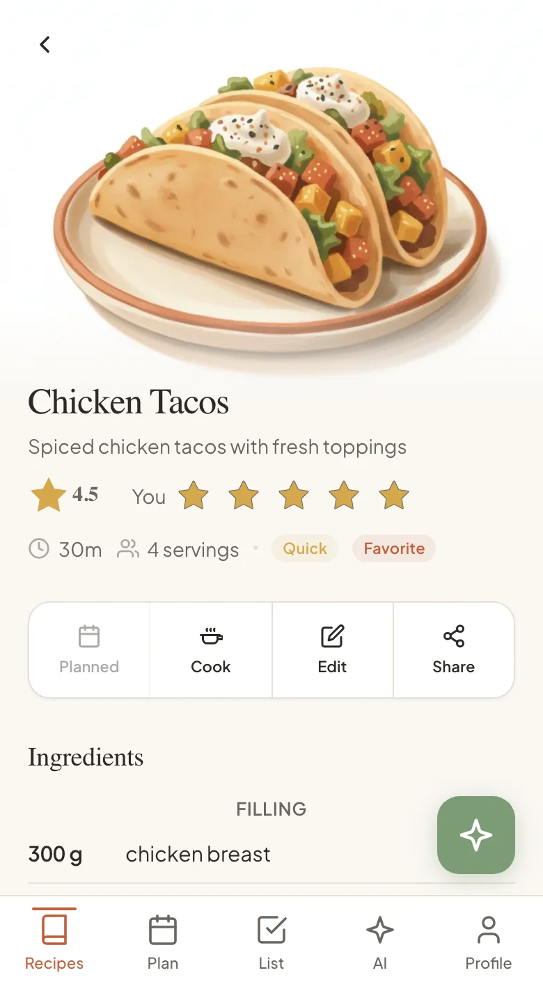 Rescue recipes from the screenshot pile